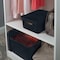 Simplify Storage Tote W/ Lid, 10-7/8 in L x 14-1/2 in W x 10-7/8 in H, Gray, Plastic 25924-CHARCOAL - alternate 2